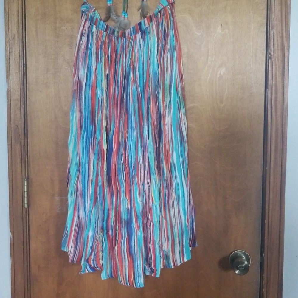 Bohemian Style Linen Skirt